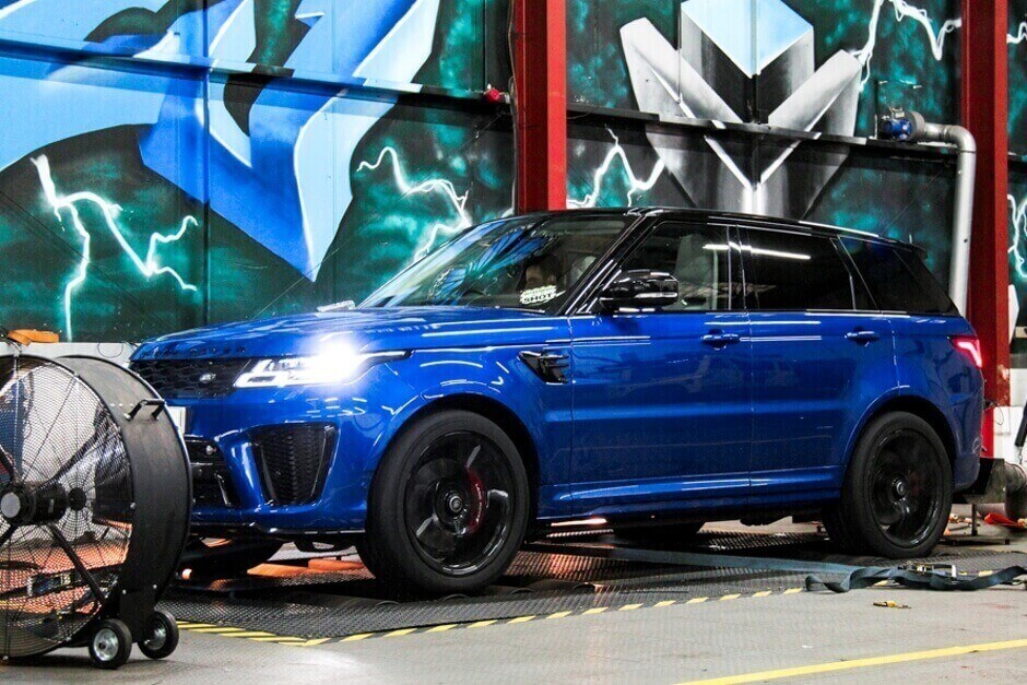 Range Rover SVR on Dyno