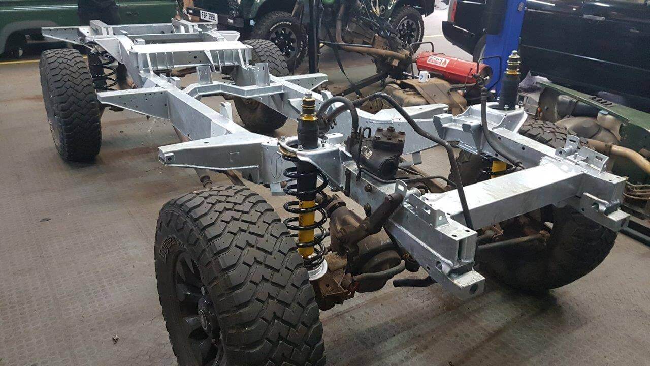 Land Rover Defender Galvanised Chassis Style