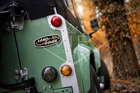 Land Rover Defender Heritage Restoration - LED Light Upgrade Rear