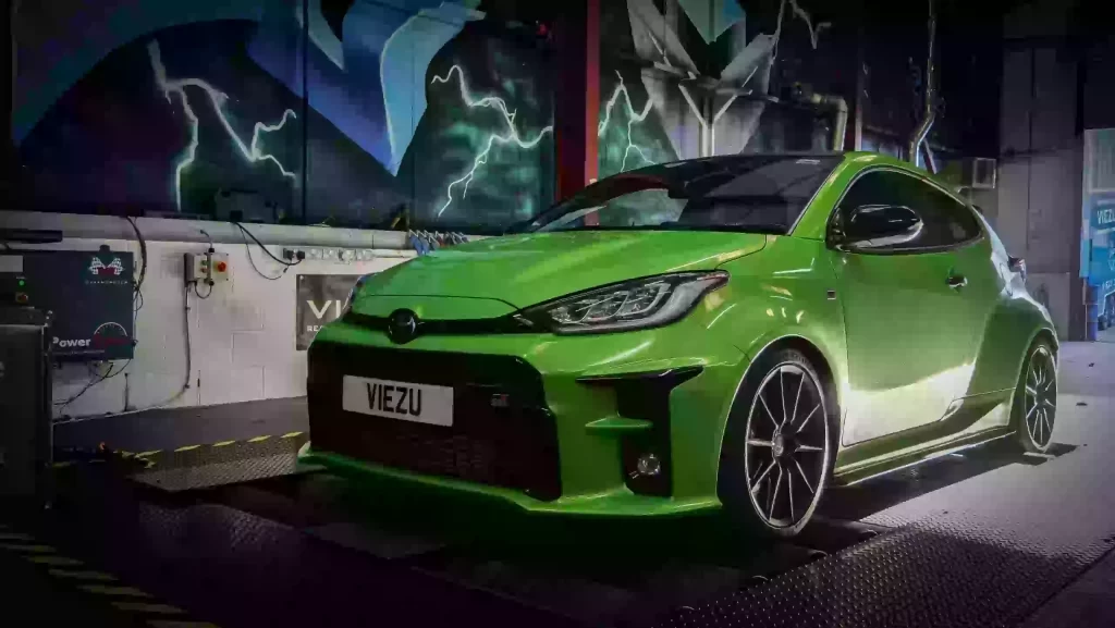 Green Toyota Yaris GR Manchester