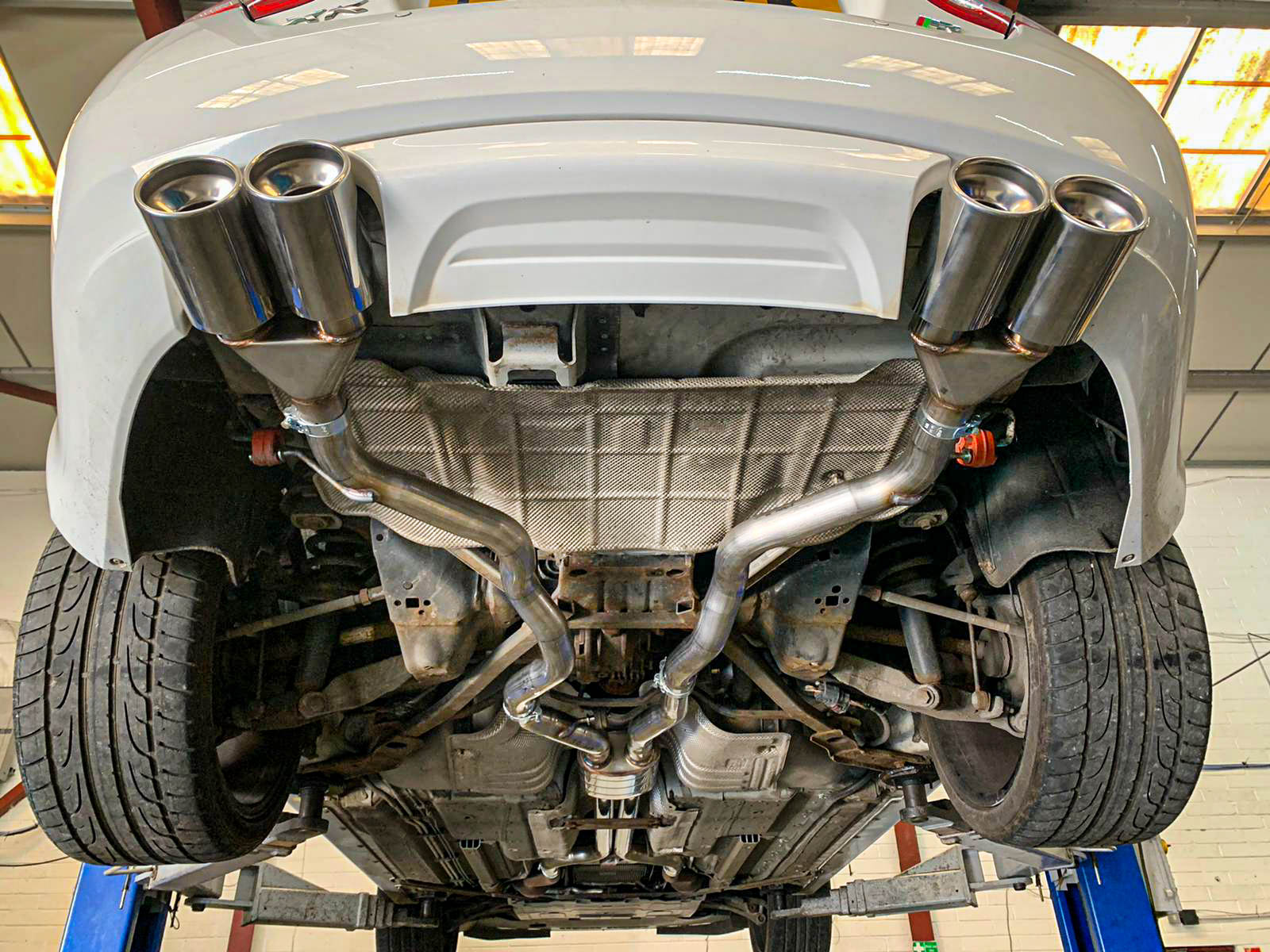 Jaguar XK 4 2 Exhaust System Jaguar XK 4 2 Exhaust Mufflers Full 