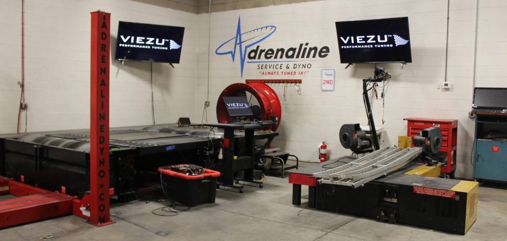 Dyno in a workshop USA TUNING - VIEZU Alientech KESS3