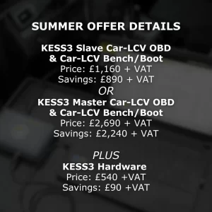 KESS3 Summer Offer Details