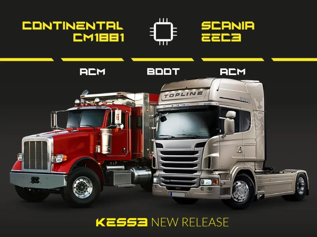 KESS3 New release - Scania EEC3 - Continental CM1BB1 - ACM, BOOT