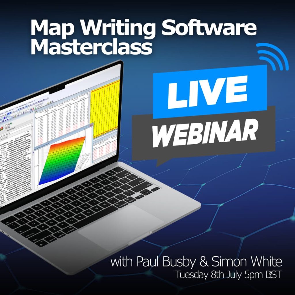 Map writing software masterclass webinar with Paul Busby + Simon White