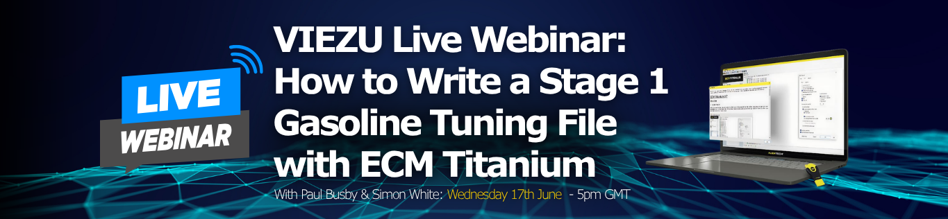 Website Banner (1) VIEZU Live webinar ECM Titanium Gasoline Tuning Stage 1